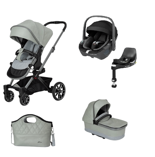 Mercedes Benz Avantgarde GTX 3 in 1 Travel System Maxi Cosi Pebble Pro - Sage Grey Mercedes Benz