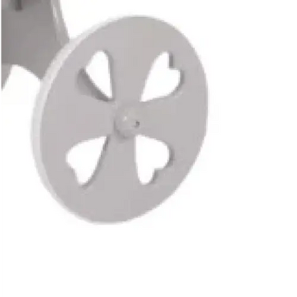 MJ Marks Bianca Grey and Blue Wicker Crib with Bedding - Heart Wheels Mj Marks