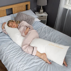 Mother & Baby Organic Cotton 6ft Deluxe Body & Baby 2  Support - White