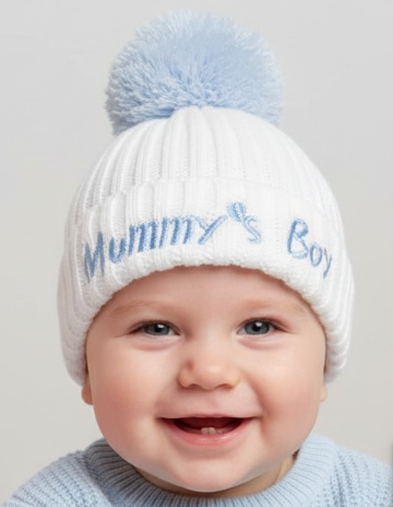 Mummy's Boy Baby Hat