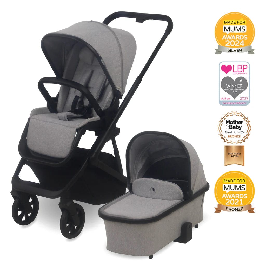 My Babiie MB500i 3-in-1 i-Size Travel System -Moon Grey General My Babiie   