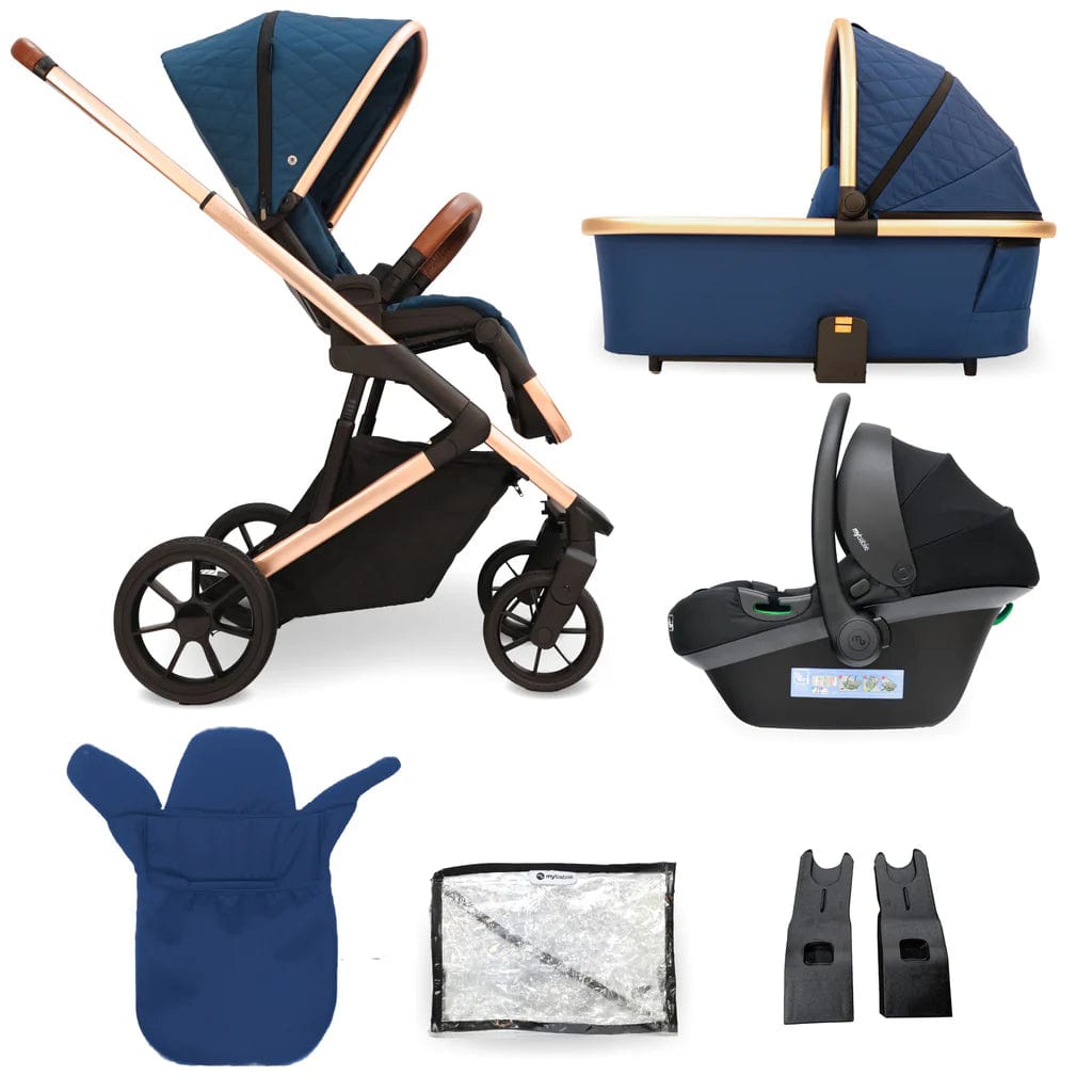 My Babiie 3-in-1 i-Size Travel System -Opal Blue General My Babiie   