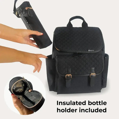 My Babiie Backpack Changing Bag - Black Quilted General My Babiie