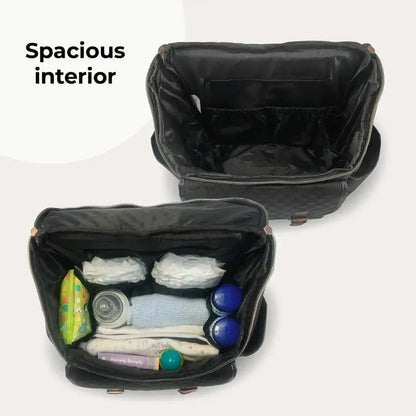 My Babiie Backpack Changing Bag - Black Quilted General My Babiie