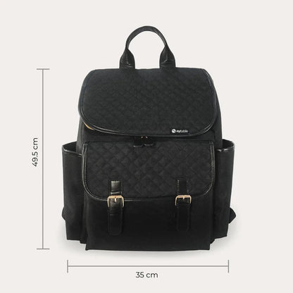 My Babiie Backpack Changing Bag - Black Quilted General My Babiie