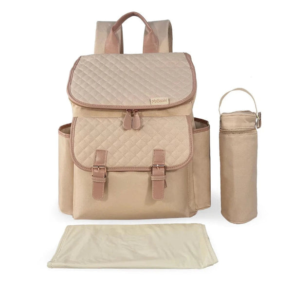 My Babiie Backpack Changing Bag - Blush Quilted General My Babiie