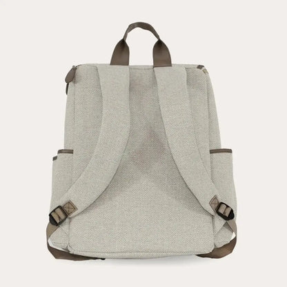My Babiie Backpack Changing Bag - Oatmeal Herringbone General My Babiie