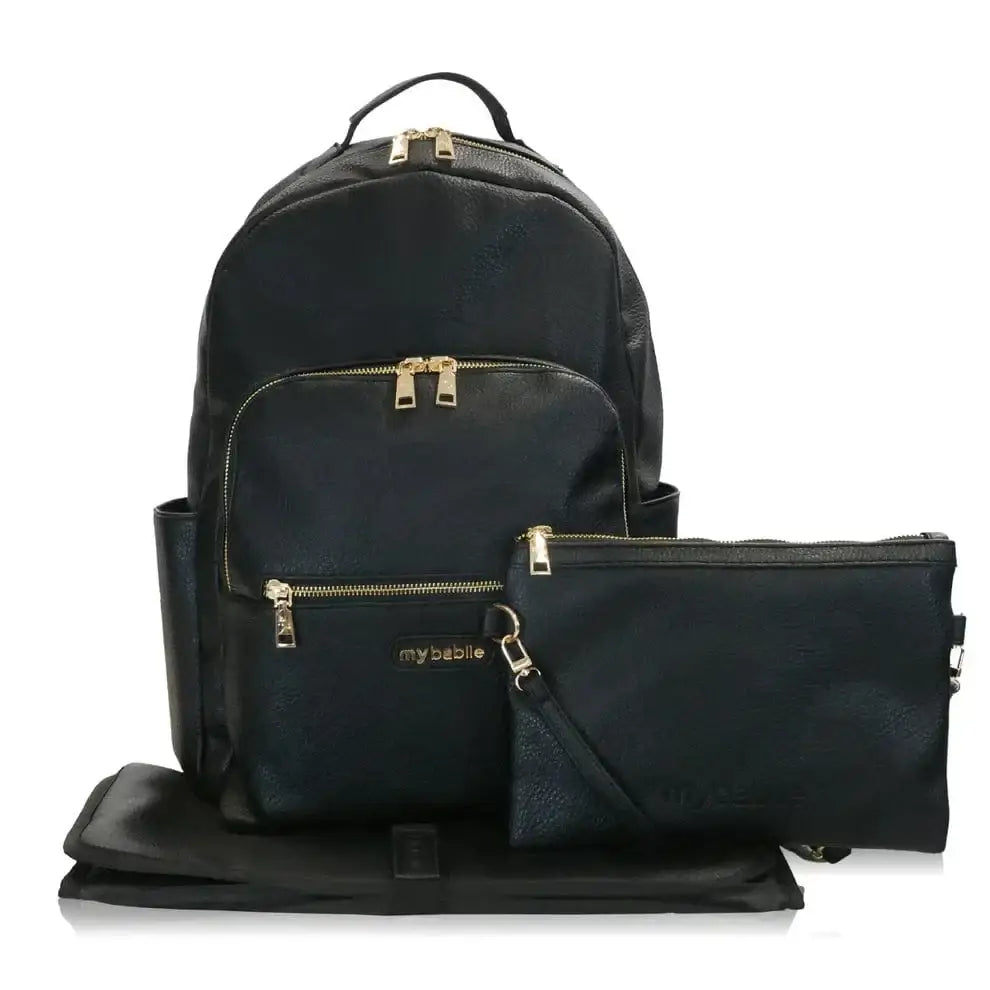 My Babiie Backpack Pro Changing Bag - Black & Gold General My Babiie