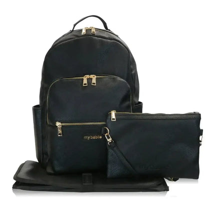 My Babiie Backpack Pro Changing Bag - Black & Gold General My Babiie