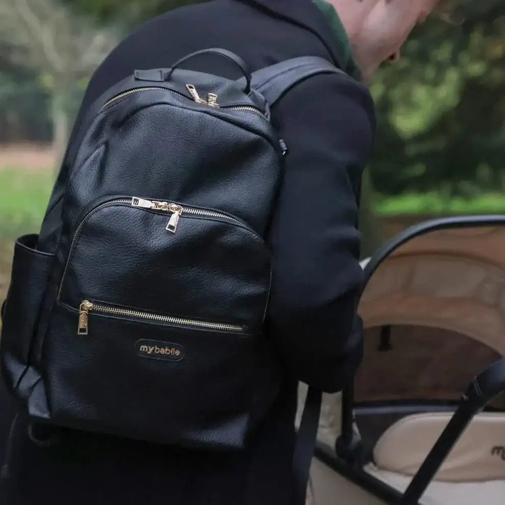 My Babiie Backpack Pro Changing Bag - Black & Gold General My Babiie