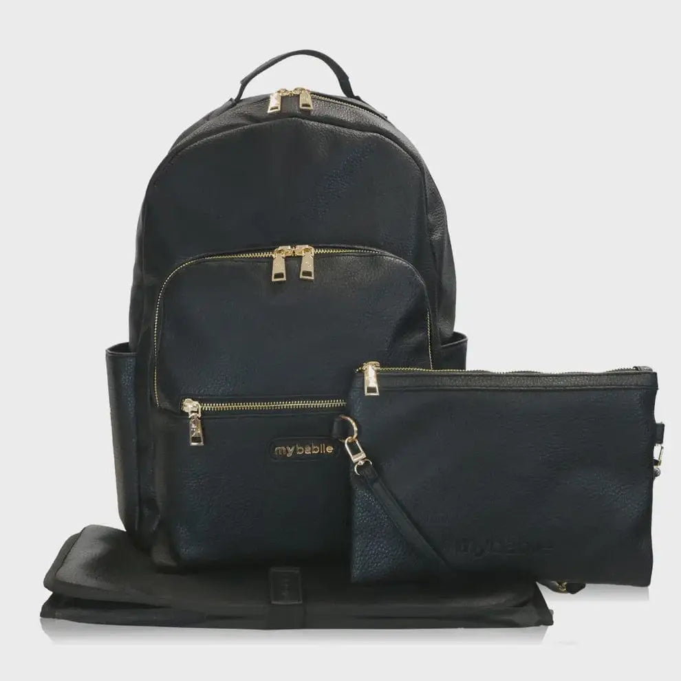 My Babiie Backpack Pro Changing Bag - Black & Gold General My Babiie