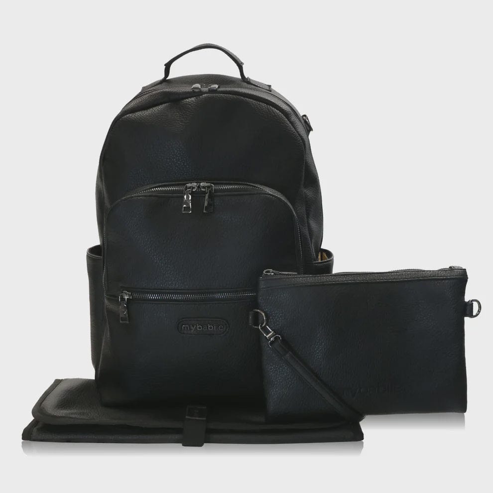 My Babiie Backpack Pro Changing Bag - Black & Gunmetal General My Babiie