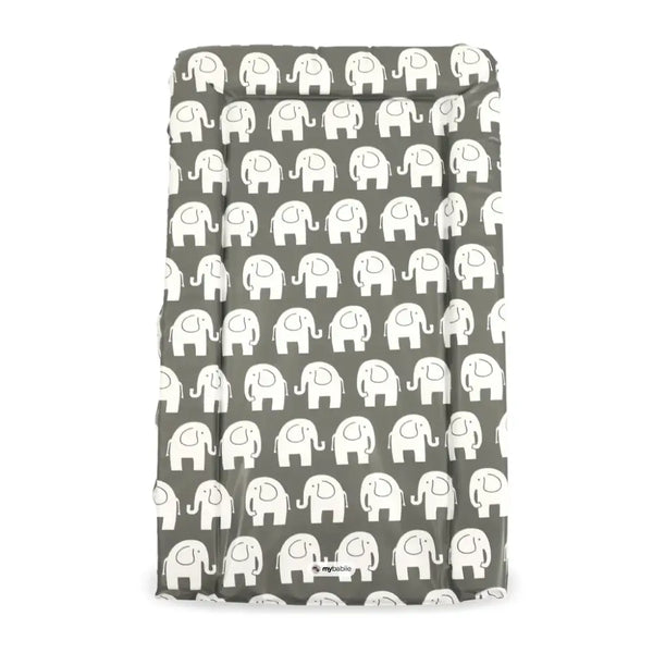 My Babiie Changing Mat - Grey Elephants
