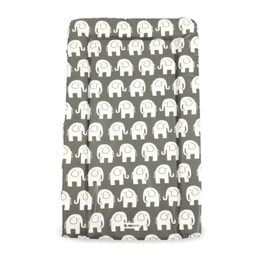 My Babiie Changing Mat - Grey Elephants