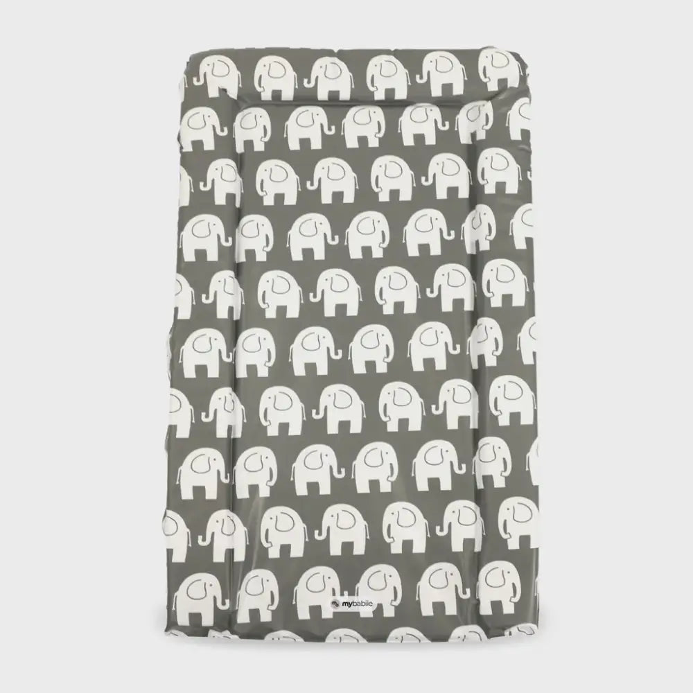 My Babiie Changing Mat - Grey Elephants