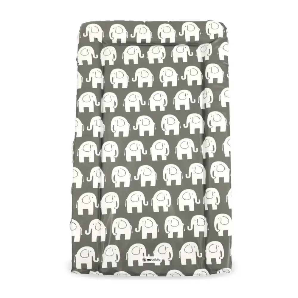 My Babiie Changing Mat - Grey Elephants