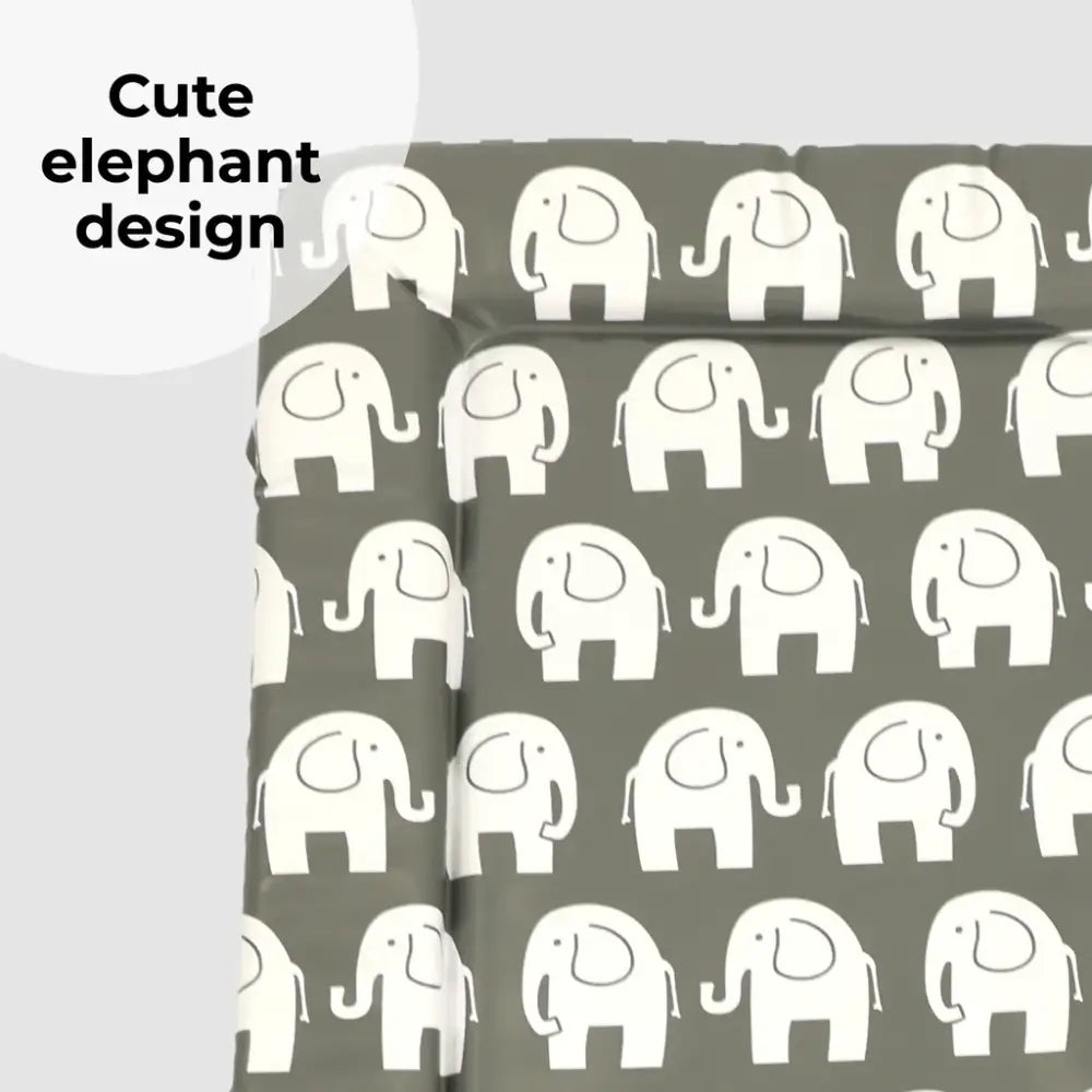 My Babiie Changing Mat - Grey Elephants