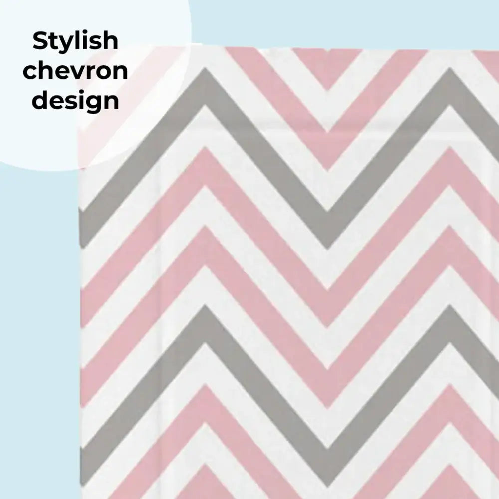 My Babiie Changing Mat - Pink Chevron