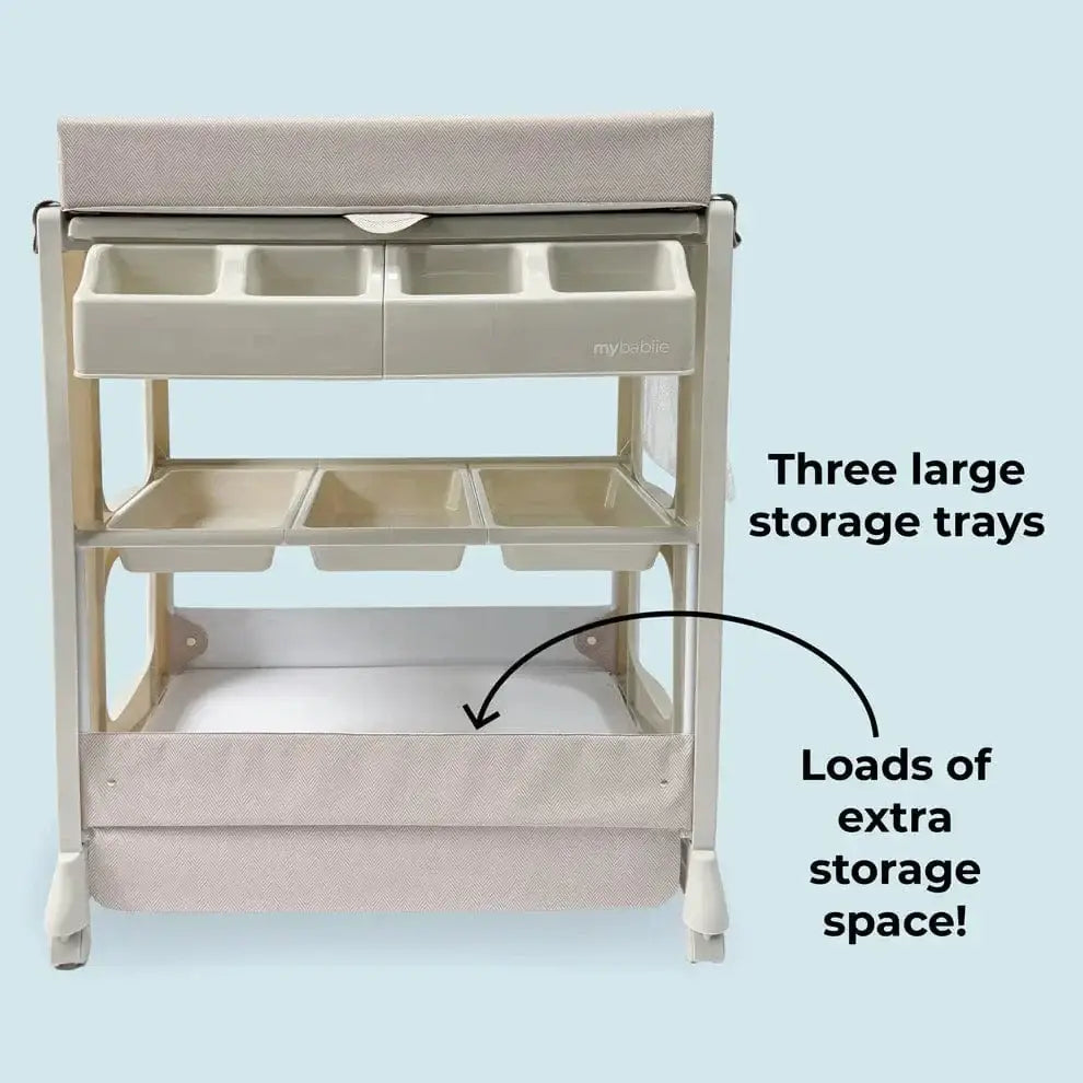 My Babiie Changing Station - Herringbone My Babiie