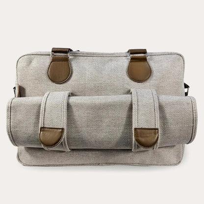 My Babiie Deluxe Changing Bag - Oatmeal Herringbone General My Babiie
