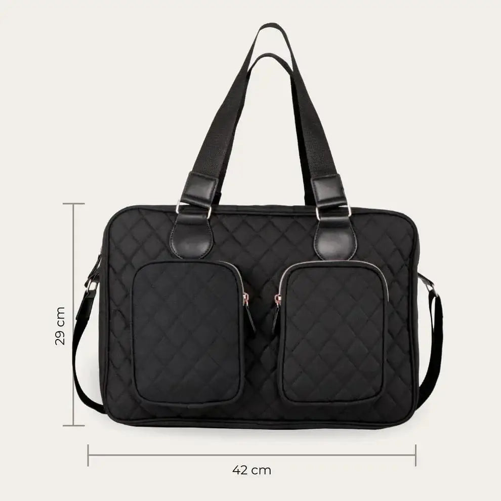 My Babiie Deluxe Changing Bag - Quilted Black General My Babiie