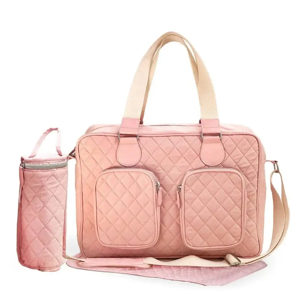 My Babiie Deluxe Changing Bag - Quilted Pink General My Babiie