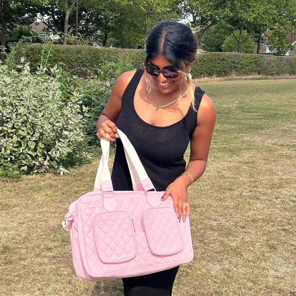 My Babiie Deluxe Changing Bag - Quilted Pink General My Babiie