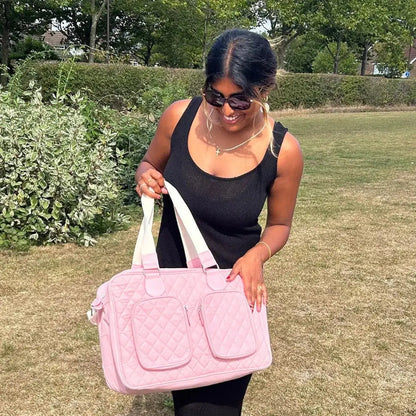 My Babiie Deluxe Changing Bag - Quilted Pink General My Babiie
