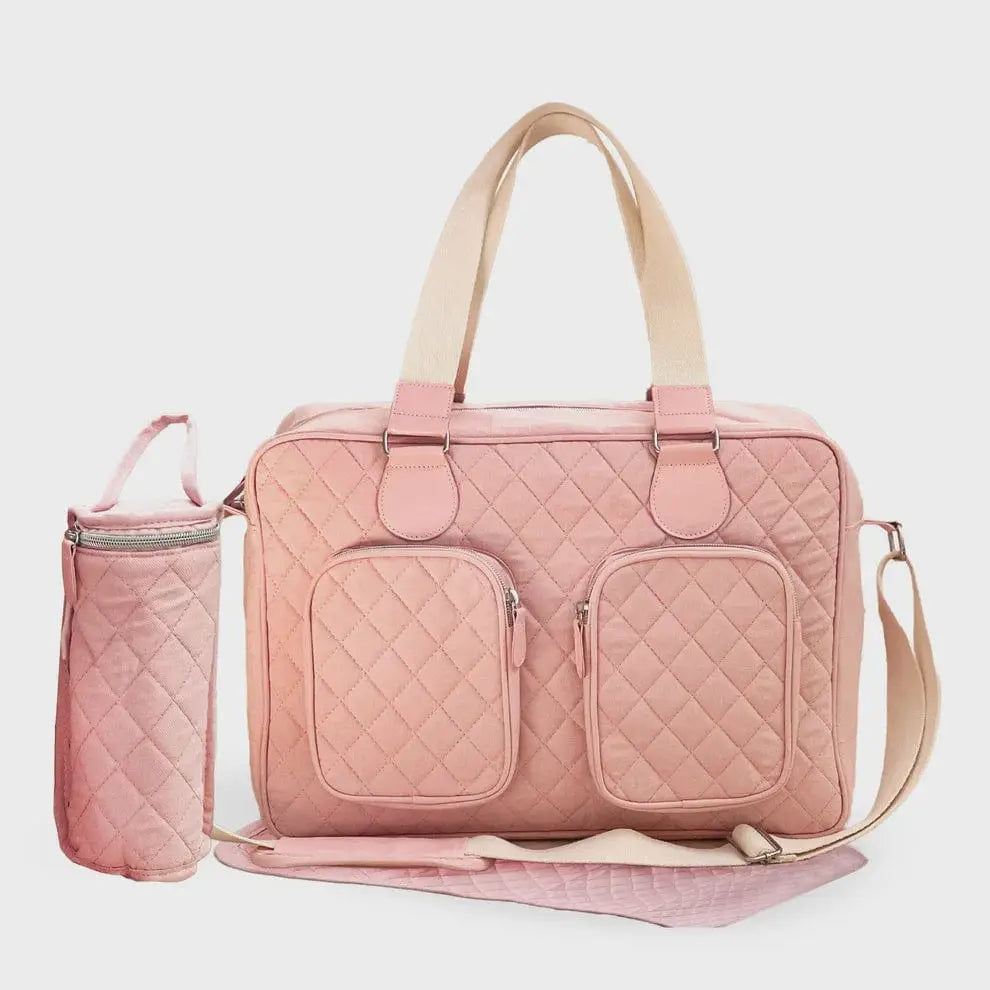 My Babiie Deluxe Changing Bag - Quilted Pink General My Babiie