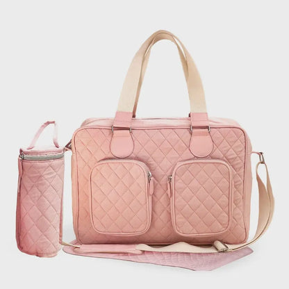 My Babiie Deluxe Changing Bag - Quilted Pink General My Babiie