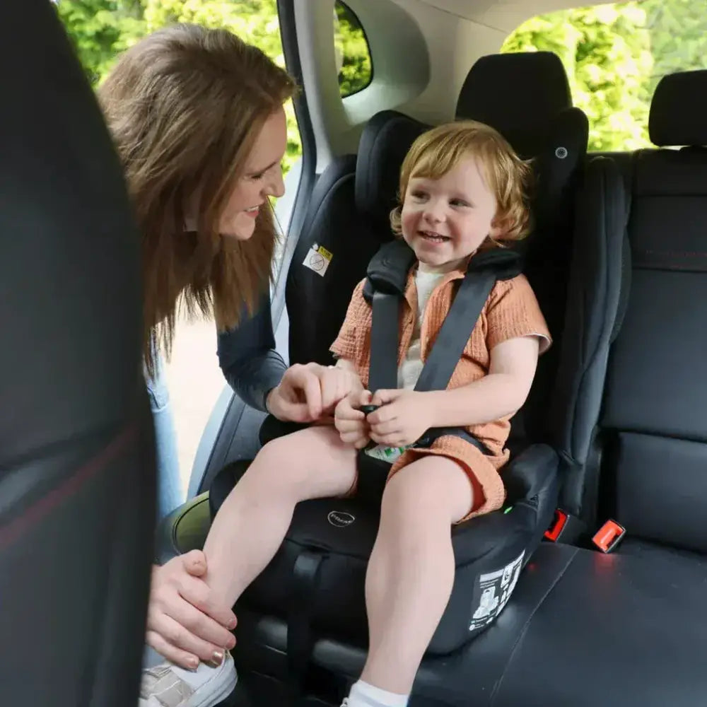 My Babiie Foldable i-Size Isofix Toddler Booster Seat - Black My Babiie