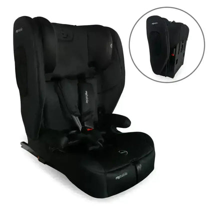 My Babiie Foldable i-Size Isofix Toddler Booster Seat - Black My Babiie