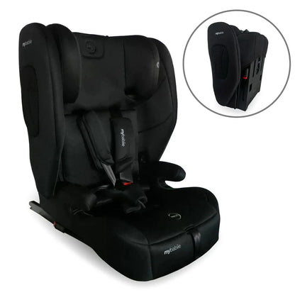 My Babiie Foldable i-Size Isofix Toddler Booster Seat - Black My Babiie