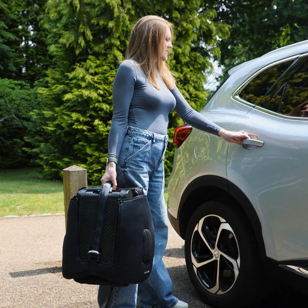 My Babiie Foldable i-Size Isofix Toddler Booster Seat - Black My Babiie