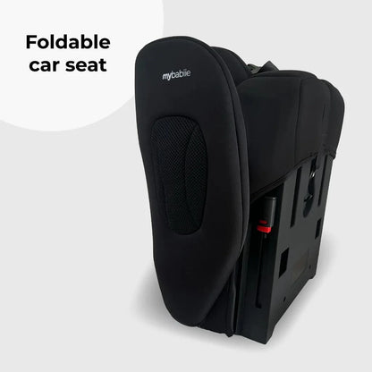 My Babiie Foldable i-Size Isofix Toddler Booster Seat - Black My Babiie