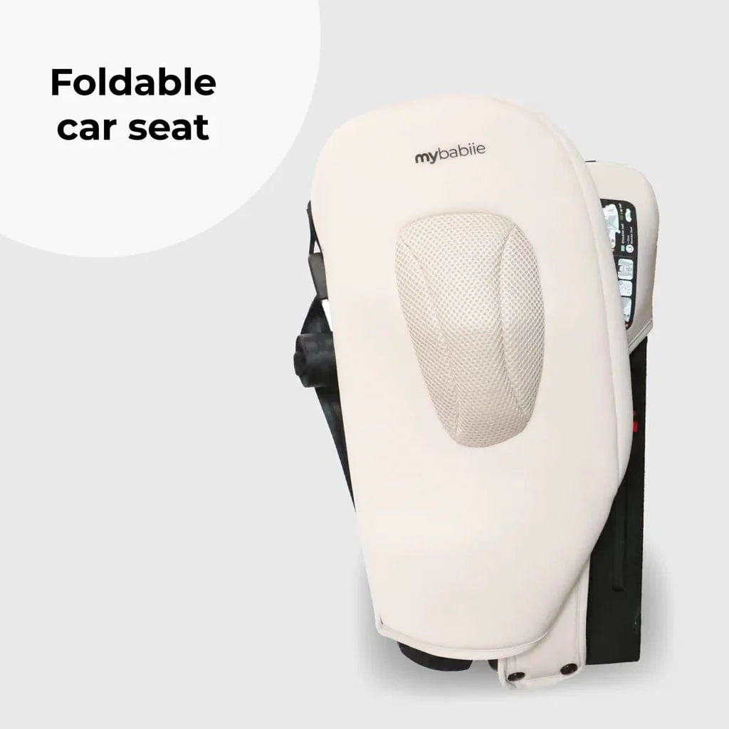 My Babiie Foldable i-Size Isofix Toddler Booster Seat - Blush Leopard My Babiie