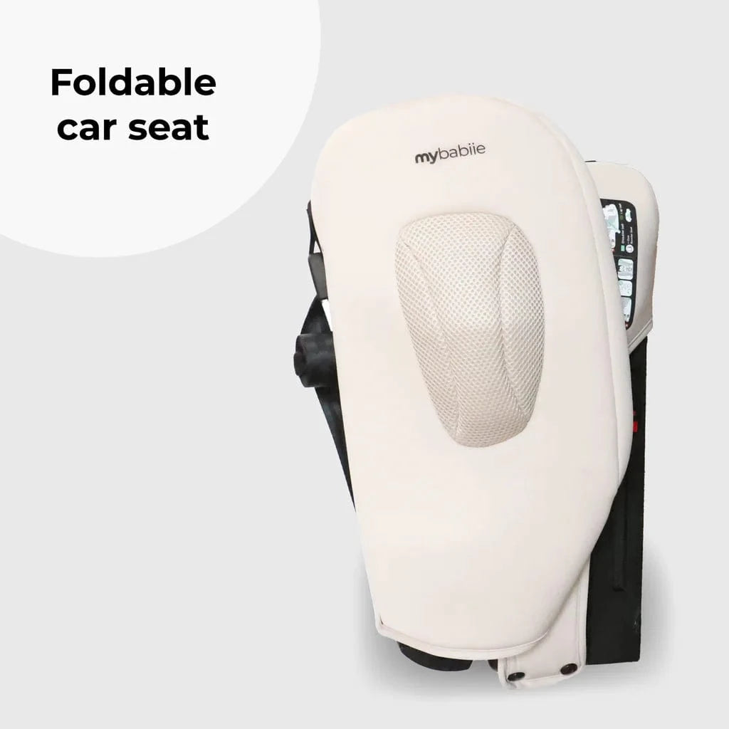 My Babiie Foldable i-Size Isofix Toddler Booster Seat - Blush Leopard My Babiie