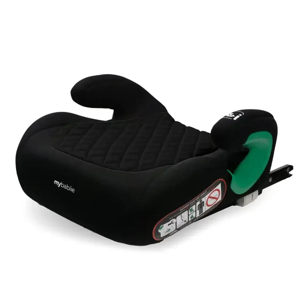 My Babiie i-Size Booster Max Car Seat - Black Quilted My Babiie