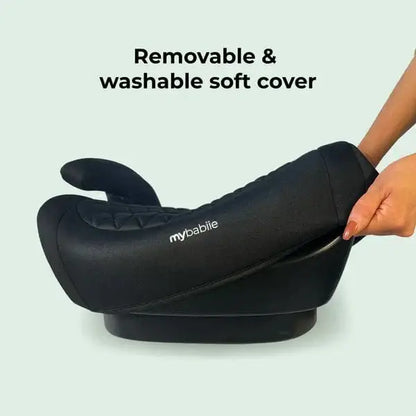 My Babiie i-Size Booster Max Car Seat - Black Quilted My Babiie