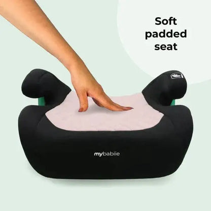 My Babiie i-Size Booster Max Car Seat - Pink Quilted My Babiie