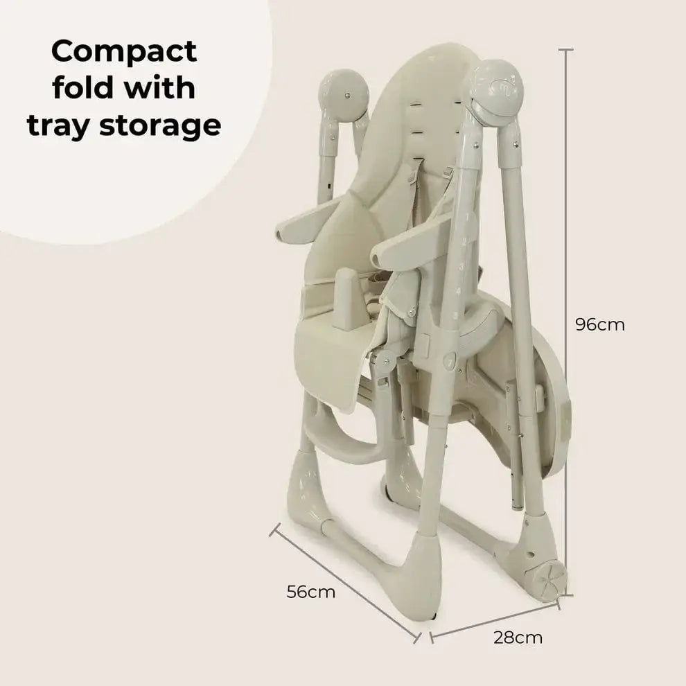 My Babiie Luxe Highchair in Oatmeal My Babiie