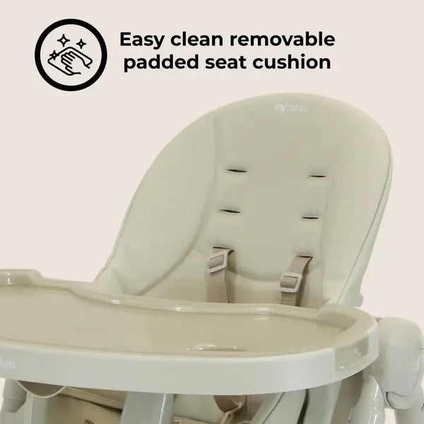 My Babiie Luxe Highchair in Oatmeal My Babiie