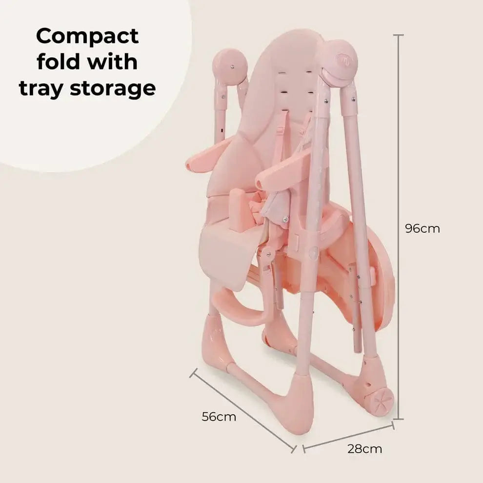 My Babiie Luxe Highchair in Pink My Babiie