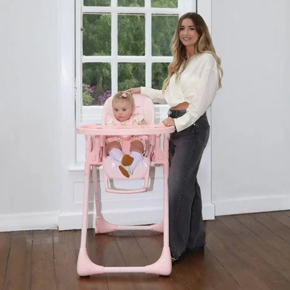 My Babiie Luxe Highchair in Pink My Babiie