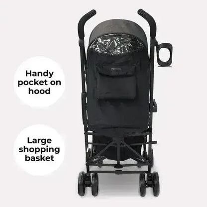 My Babiie General My Babiie MB02 Plus Lightweight Stroller including Rain cover  - Black and Grey