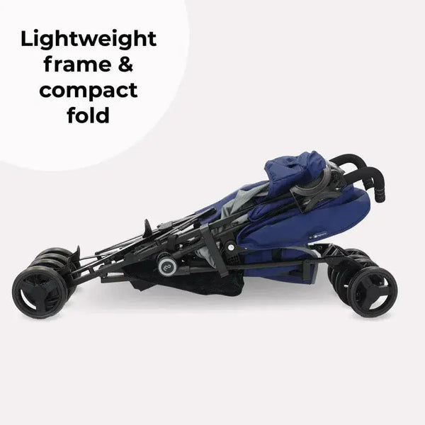 My Babiie MB02 Plus Lightweight Stroller Including Rain cover - Blue and Grey General My Babiie