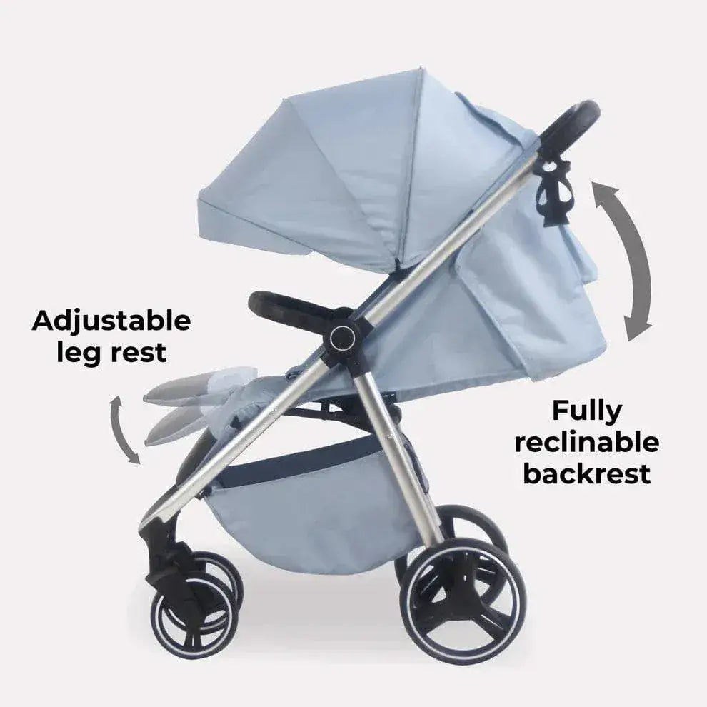 My Babiie MB160 Plus Pushchair with Raincover - Blue Plaid General My Babiie