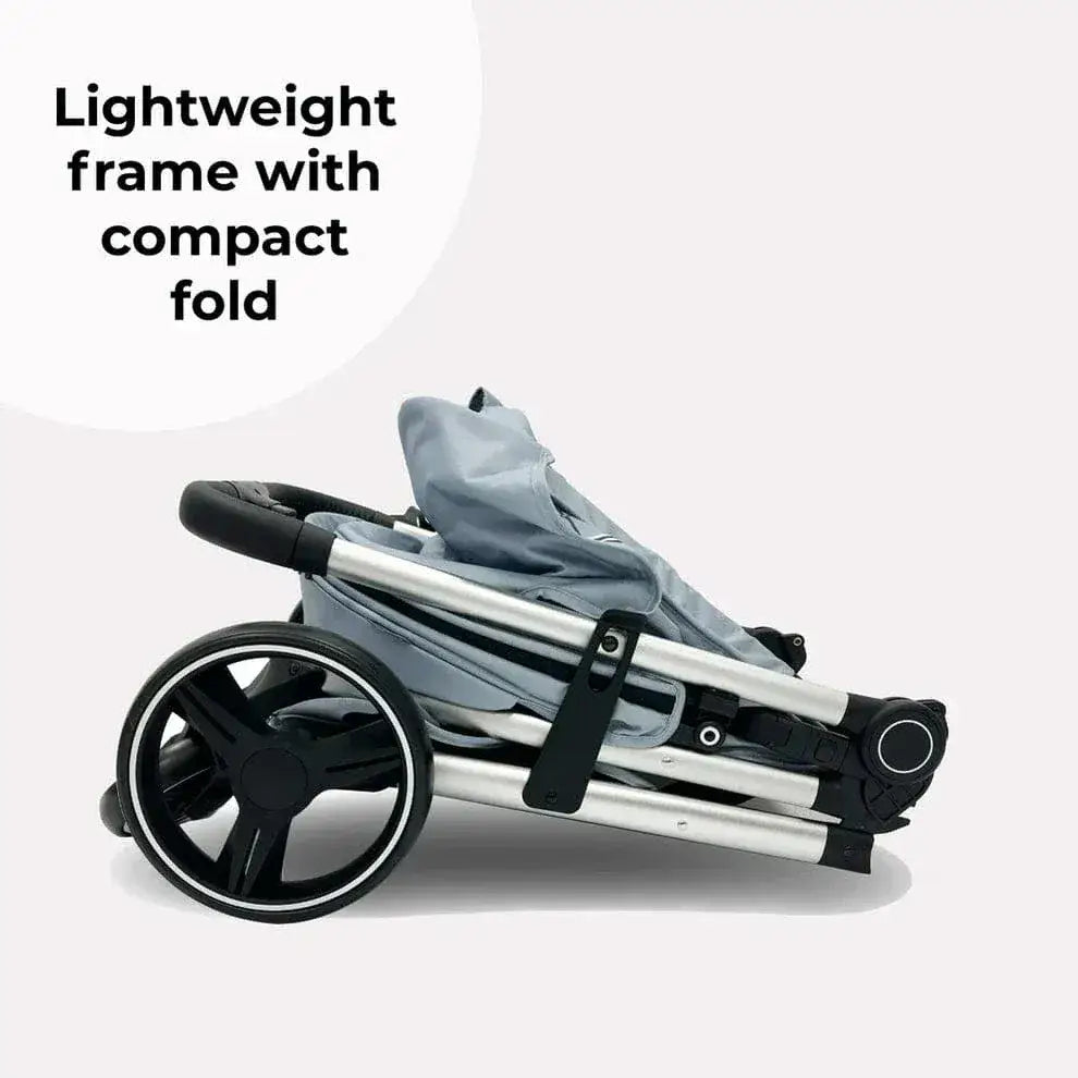 My Babiie MB160 Plus Pushchair with Raincover - Blue Plaid General My Babiie