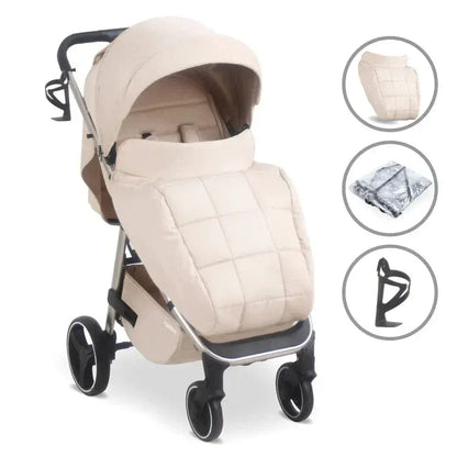 My Babiie MB160 Plus Pushchair with Raincover - Oatmeal General My Babiie