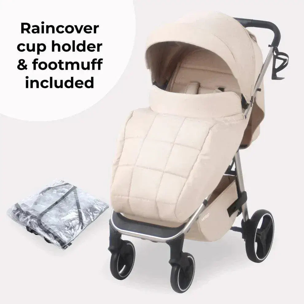 My Babiie MB160 Plus Pushchair with Raincover - Oatmeal General My Babiie